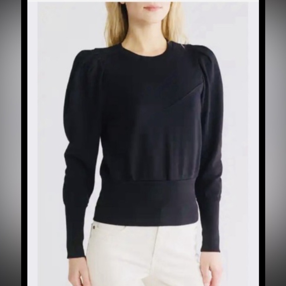 Adriano Goldschmied puff- sleeve pullover sweatshirt sweater